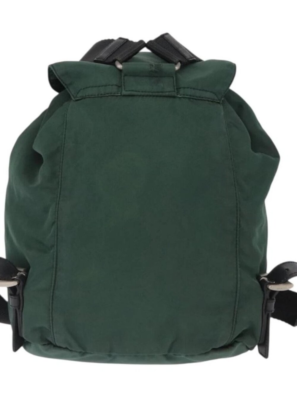 PRADA Backpack Nylon Green Silver Auth ki6395 - Picture 2 of 15